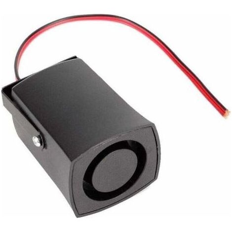 Signal de recul - Alarme de recul universelle pour voiture, 12 V, 115 dB, avertisseur sonore de recul, noir, (1/4)