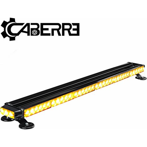 38" 78 LEDs doppelseitiger Warn-Blitzlichtbalken mit Verkehrswarnung Fantablau