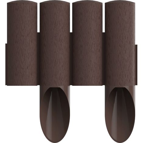 Recinzione da giardino Cellfast a palizzata, 4 elementi, 2,3 m, scatola marrone (1/5)
