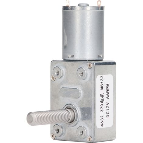 Turbo-Schneckengetriebemotor 66 U/min 4632 370 M8 x 33 mm Gleichstrom-Untersetzungsmotor für Türöffner 12 V (1/5)