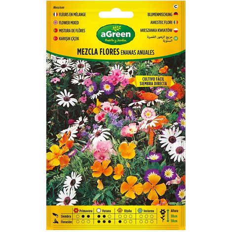 Bustina con semi mix di fiori nani annuali 300593BOLSH Agreen