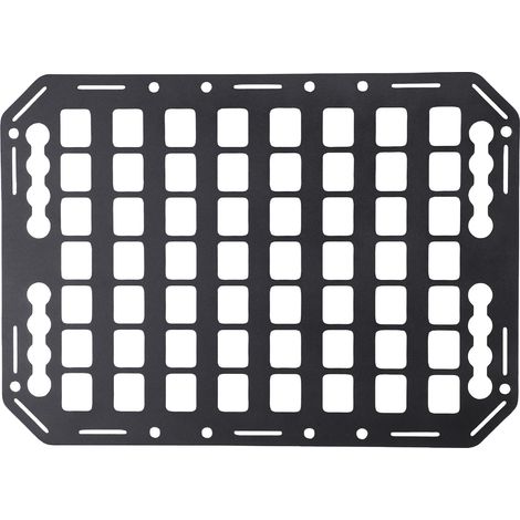 Ortviai Panneau de rangement aluminium pour hayon ou coffre – 432 x 311 mm, compatible rails L, pour SUV, pick-up, camping-car et remorque (1/5)