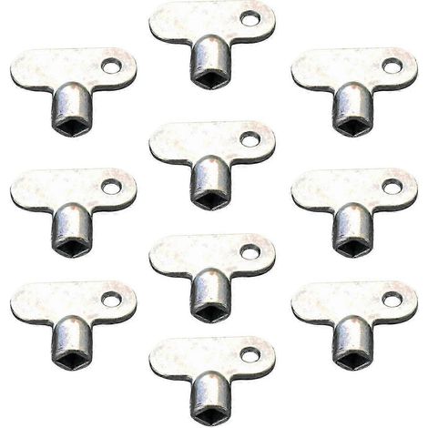10 clés de purge carrées pour radiateur, clé de purge en métal pour plomberie, clé de purge pratique pour robinetterie-B (1/5)