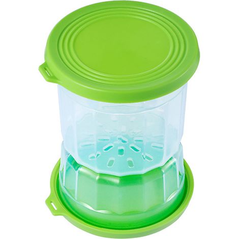 Oliven-Sanduhr-Einmachglas, luftdichter Saftabscheider, Klappdeckel zum Trennen von trockenen und feuchten grünen Jalapeño-Pickles. (1/5)