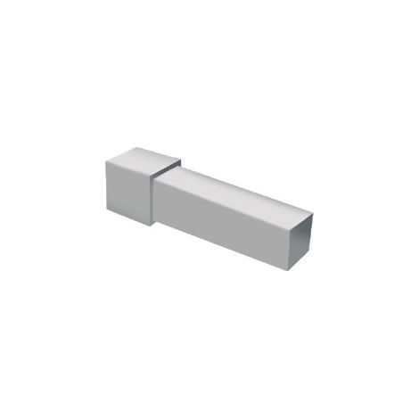 Capsula raccordo triass.profilo projolly square h 8 mm acciaio  lucido