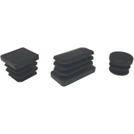 200 x PUNTALE ALETTATO TONDO 25 MM PLASTICA NERO