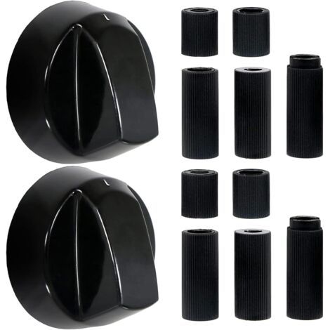Lot de 2 Bouton Plaque de Cuisson,Bouton Gaziniere,pour Presque Toutes les Plaques de CuissonBouton Cuisiniere Universel, four Cuisinière à Gaz,Avec 10 Adaptateurs