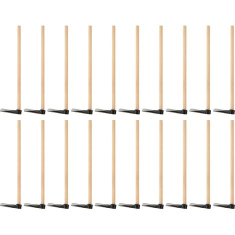 Lot de 20 mini-houes en bois réalistes, outil de jardin miniature décoratif pour maison de poupée à l'échelle 1/12 ou 1/6 (1/5)