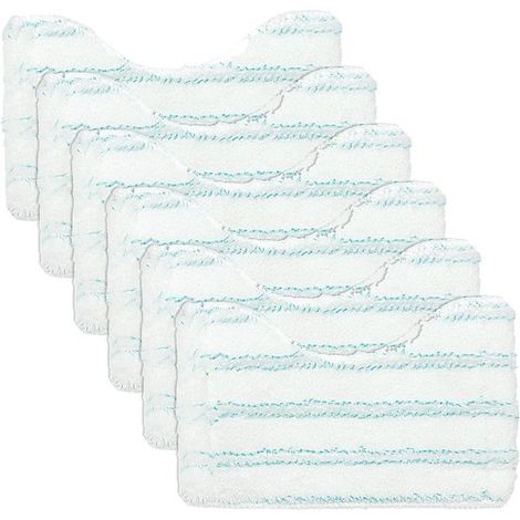 Tampon en microfibre de rechange - balai à franges - serpillière - adaptées aux tampons de rechange Leifheit - Pour nettoyer les carreaux - 6 pièces (1/5)