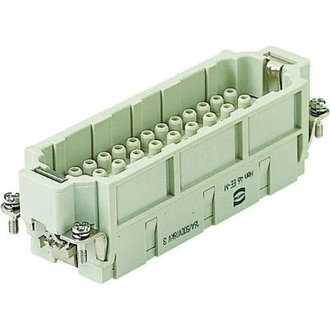 [NEUWERTIG] B-Ware Harting Stifteinsatz Einsatz Crimp Kieselgrau Polycarbonat 46 Polig 09320463001