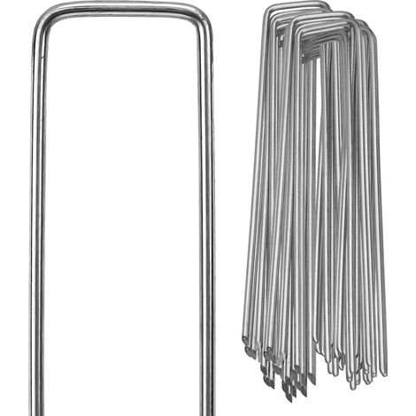 SWANEW 150er Erdanker Heringe Verzinkt 15 X 2.5cm Bodenanker Erdnagel Heringe Erdnägel 150er (1/6)