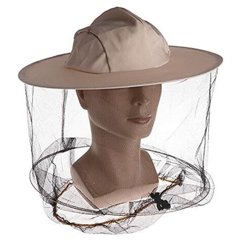 BRAVIX D'insecte Net Chapeau d'Apiculture avec Voile Contre Moustique Insectes Chapeau de Filet de Tête de Moustique Anti Moustique Abeille Insecte Chapeau de Maille Apicole Apiculture Chapeau De Cowb (1/5)