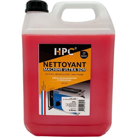LIQUIDE NETTOYANT CONCENTRÉ POUR MACHINE à ULTRASONS DEGRAISSAGE - 5L (1/3)