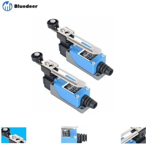Lot de 2 Interrupteurs de Fin de Course à Levier à Galet ME-8108 – Interrupteur CNC pour Commande Électrique et Applications Industrielles (1/4)
