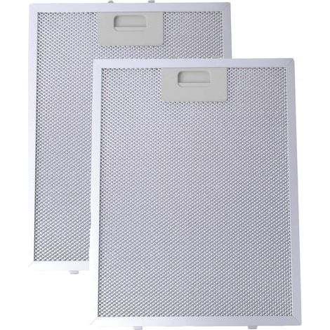 Cooke & Lewis Dunstabzugshauben-Fettfilterset – Wartungsfreundlich, Abmessungen: 320 x 260 mm, Silber (1/5)