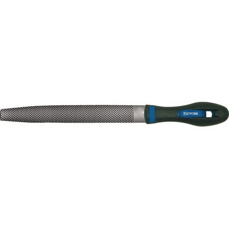 Lime à carrosserie DIN 7263 D L.200mm Q.24x5mm Taille 2 demi-ronde 2C-Ergo TECWERK (1/2)