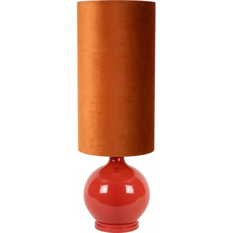 Lampada tavolo Esterad Lucide vetro arancio 100cm E27 (1/5)