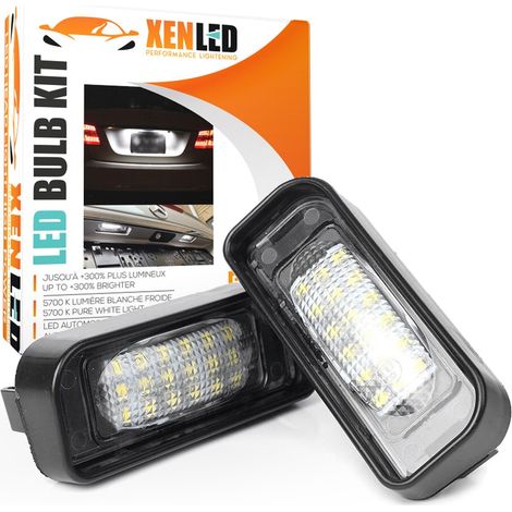 LED plaque d'immatriculation Mercedes Classe S W220 - BLANC 6000K - Pack éclairage (1/5)