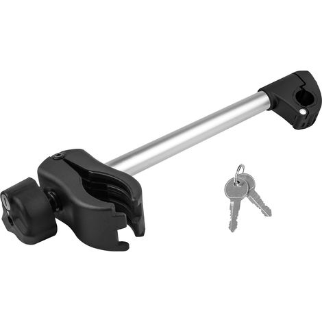 Eufab – Fixe-cadre à pince long amovible antivol pour porte-vélos – Compatible avec arceaux en U de 2,5 à 3 cm – Pour cadres de 3 à 6 cm (1/5)