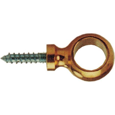 1PZ OCCHIOLI OTTONATI PER FERMATAPPETI DIAMETRO 11,6 MM (1/2)