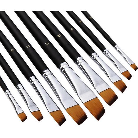 ensemble De Pinceaux Pour Artistes Pinceau Pour Pinceaux Fait De Poils De Nylon Pour Acrylique Peinture L'huile D'aquarelle Parfait Pour Les Arti (1/4)