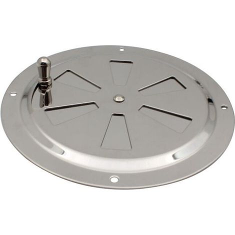 Grille De Ventilation Ronde Réglable - Acier Inoxydable 316 - Diamètre 125 mm - Pour Bateau Caravane Maison Mobile Garage - 1 Pièce (1/5)