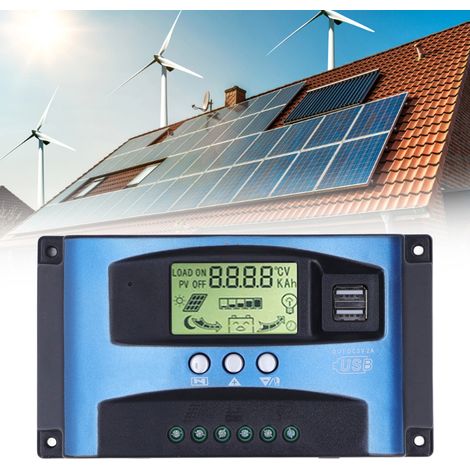 MPPT-Solar-Photovoltaik-Laderegler, automatische 12V/24V-Batterieerkennung, intelligentes Stromerzeugungssystem für 40A-Hausladegeräte, maximale Photovoltaikspannung 50V (1/5)