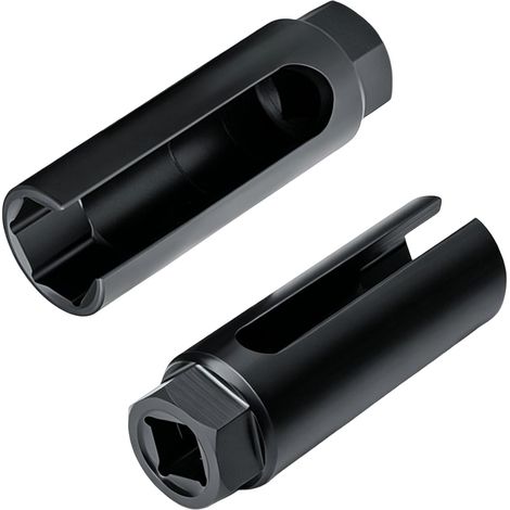 Lot de 2 douilles pour capteur d'oxygène - 22 mm - Pour capteur d'oxygène - Pour entraînement 1/2" 3/8" - Pour éviter d'endommager les fils (1/5)