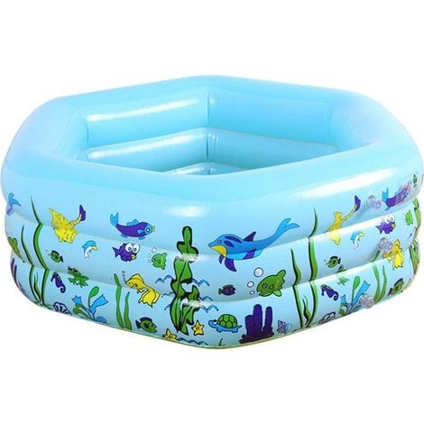 Inflatable Swimming Pool, Six Sides for Children, Large Family, Super Adult Baby Bath, for Adults, Children, Garden and Children's Outdoor Paddling Pool (1/5)