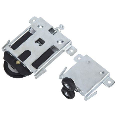 TONYSA Coureurs de roues de porte coulissants réglables durables, kit à rouleau de placard, alliage en aluminium pour (1/5)