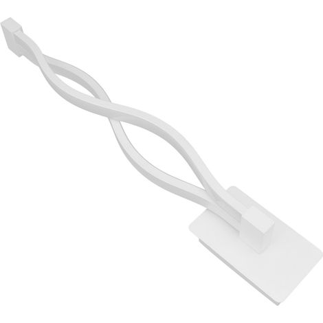 Wellenförmige LED-Wandleuchte, 3 Farbtemperaturen mit Fernbedienung, dekoratives Nachtlicht für Schlafzimmer, 21 W, weiß, 100–245 V Wechselstrom (1/5)