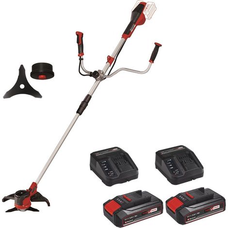 Einhell Twin 18v / 36v Cordless Brushcutter + Strimmer 2 x 2.5AH Battery Pack (1/5)