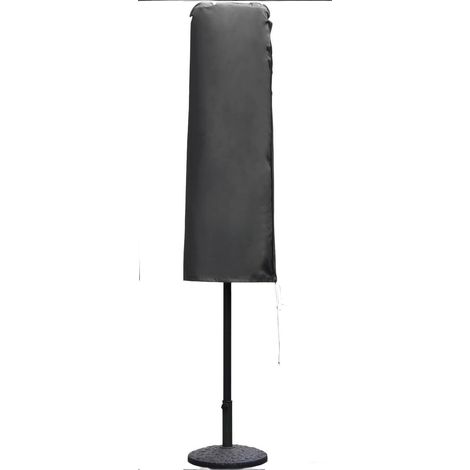 Telo di copertura per ombrellone 165x50/62 cm – Tessuto Oxford in PVC impermeabile – Cerniera – Resistente agli strappi – Per ombrelloni di 300 cm di diametro – Nero