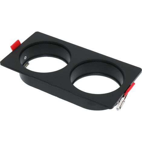 IluminaShop - Aro de Empotrar Negro Para 2 Modulos 10W Serie Cobfix (1/3)
