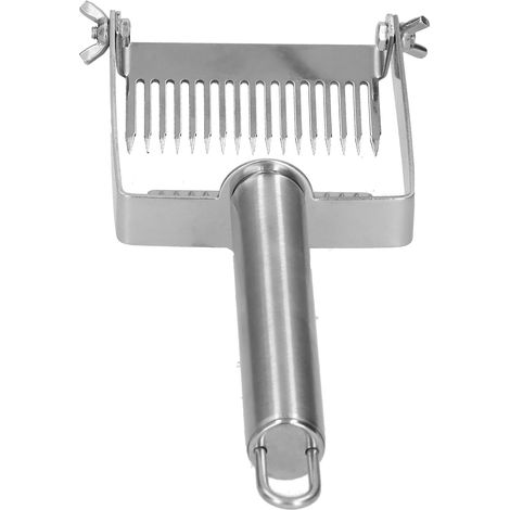 Fourche à désoperculer réglable à 17 dents, grattoir à miel, pelle à ruche, outil apicole à main (1/5)