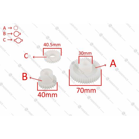 Imperia kit 3 ingranaggi plastica macchina pasta Restaurant elettrica RMN 022 (1/3)
