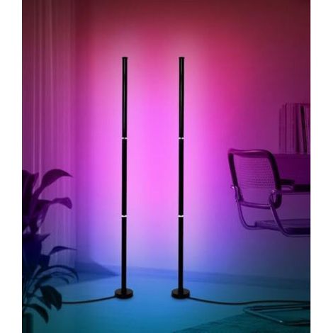 RGB-Stehlampe mit App- und Fernbedienungssteuerung, Musiksynchronisation, 16 Millionen Farben – ideal für Wohnzimmer/Schlafzimmer/Spielzimmer
