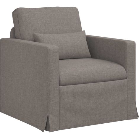 Canapé Taupe 78 x 78 x 80 cm tissu (1/5)