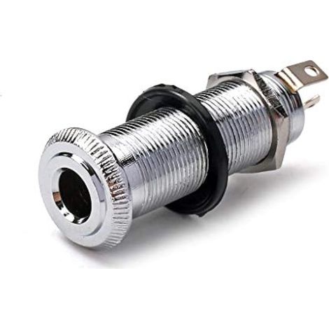 - Prise jack de sortie pour guitare électrique basse 6,35 mm - Chromé (1/5)