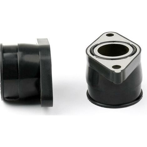 Collettore di aspirazione del carburatore in gomma e alluminio, 1 coppia, nero opaco, alta qualità, adatto per Yamaha TT 350 XT 350