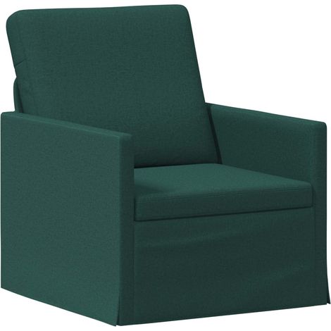Armchair Dark Green 70 x 81 x 82 cm Fabric vidaXL