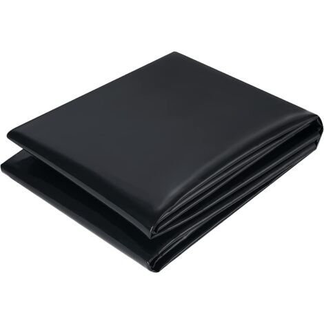 DEESSE SHOP-Bâche pour Étang en PVC, Robuste Bâche de Bassin 2M X 2M, Flexible Doublure Préformée Noires pour Bassins à Poissons de Jardin, Fontaines, Jardins d'eau et Cascades (1/5)