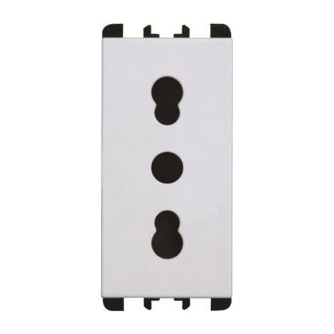 Urmet Simon Nea Presa bipasso P11-P17 1 modulo 2P+T 16A-250V bianco - 10303.B