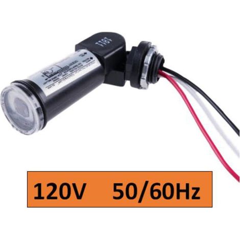 Capteur Photocellule Crépusculaire - 120 V AC - Détecteur Automatique Crépuscule-Aube - Montage Pivotant - 1800 W - 1 Pièce (1/5)
