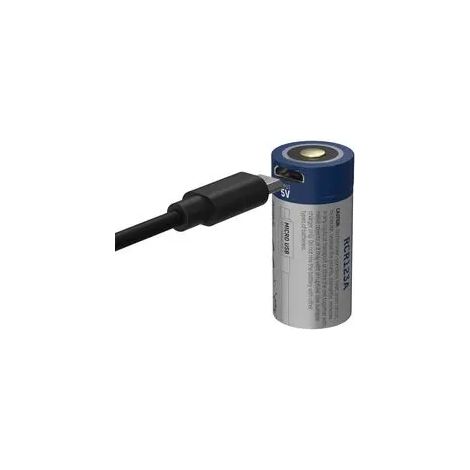 Ansmann 16340 li-ion akku 850mah 3,6v micro usb eingang 1300-0015