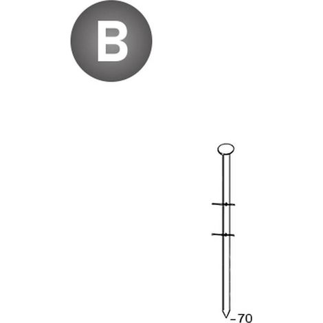 6 000 Pointes Lisses 16° (Coil) - 2.8x70 mm - D-Work (1/4)