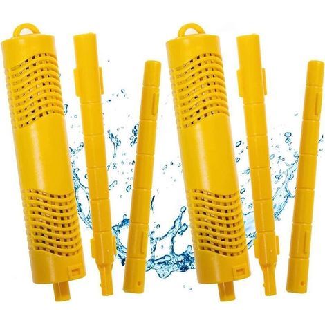 Pack of 2 mineral filter sticks for spas, pools, and hot tubs. 4-6 month lifespan. Lifetime cartridge reduces chlorine and bromine needs. Universal fit. Efficient adsorption. (1/4)