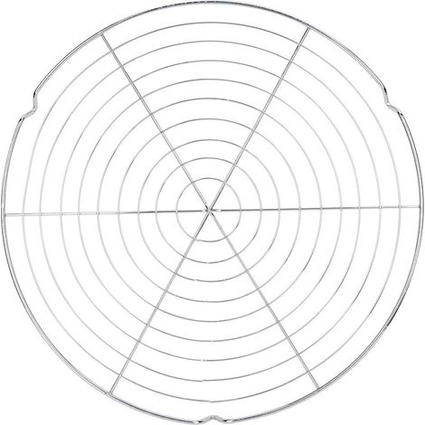 Dieser wiederverwendbare runde Drahtgrill mit 32,5 cm Durchmesser eignet sich ideal zum Grillen, Braten von Fleisch, Campen, Picknicken und vielem mehr.