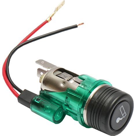 Presa accendisigari universale 12V fi28 per auto, con luce verde integrata Breckner Germany (1/5)