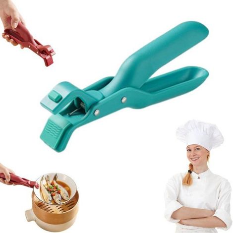 Pinces Anti-Brûlures - Silicone Résistant à la Chaleur Jusqu'à 250 °C - Pour Casseroles Plats et Ustensiles de Cuisine - Lot de 2 (1/5)